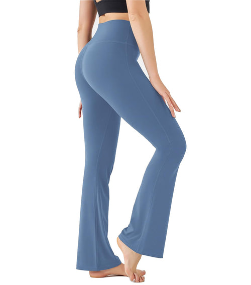 UMSIFEY Women’s Black Flare Yoga Pants Soft High Waisted Casual Bootcut Leggings Workout Lounge Palazzo Pants