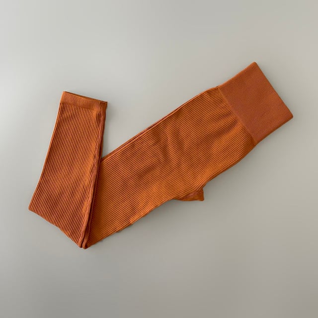High Waist Ribbed Yoga Pants for Women